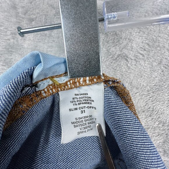 Vintage Gap 1969 Slim Cut Off Maddie Shorts V/305753 Women's Blue Size 31 - Picture 4 of 9